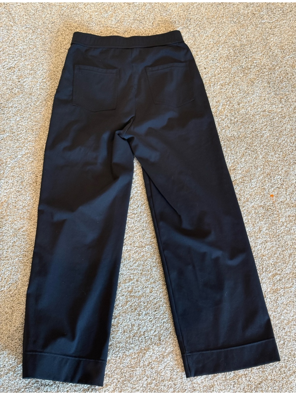 Halara Pants Wide Leg Black Button Fly Detail Pull On Pockets Pants Small P - Picture 5 of 5
